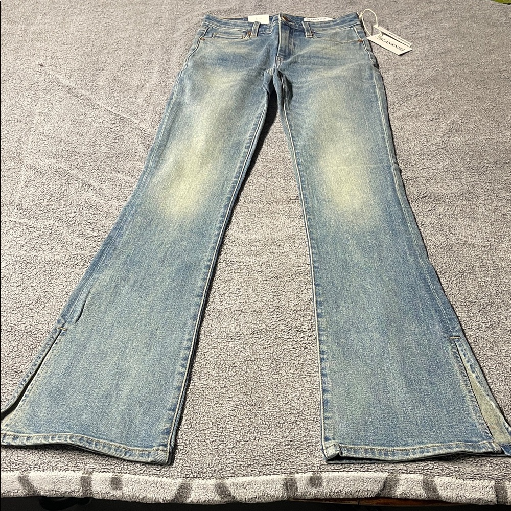 Blank NYC Faded Light Blue Flare Jeans